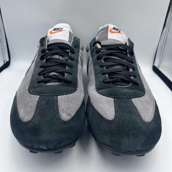 Nike Vintage Suede Sneakers Gray Purple Swoosh Men’s 10 EU 44 - Picture 3 of 13